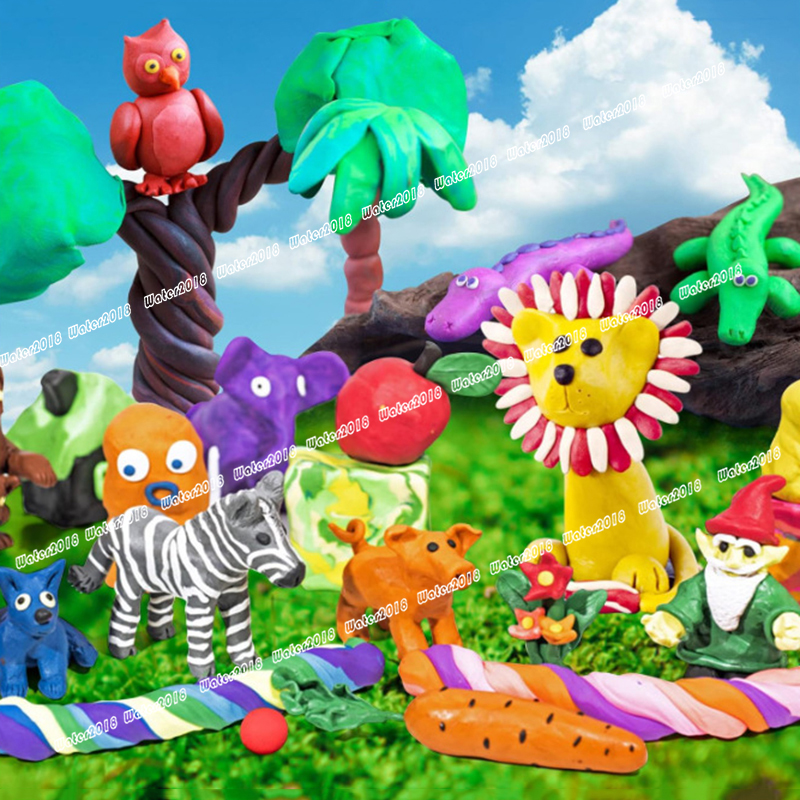 1OZ Magic Clay Air Dry Clay Modeling Clay for Kids with Tools Soft Ultra Light Toys Gifts For Age 24 Colors