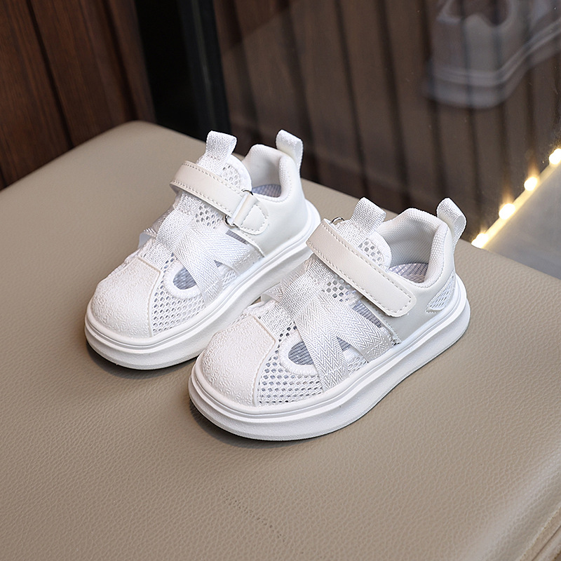 Toddler Boys Girls Summer Mesh Kids Casual Sneakers Walkfashion with Hollow Design Children White Shoes Trainers Size 22 - 31 dh1922389