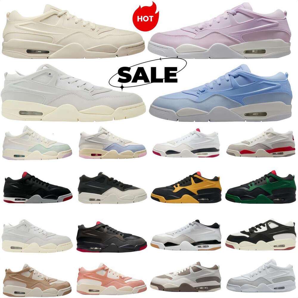 Classic 4RM Full-grain Cowhide Slip-resistant and Wear-resistant Casual Shoes for Men and Women - Versatile Sports Sneakers for Basketball Use