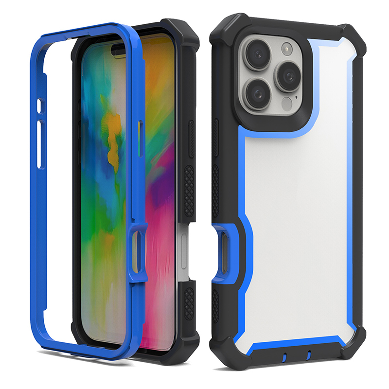 Four Corners Military Grade Heavy Duty Armor Rugged Clear Acrylic Case For iPhone 17 16 15 14 13 12 11 Pro Max Samsung S23 FE S24 Ultra S25 Edge A06 A