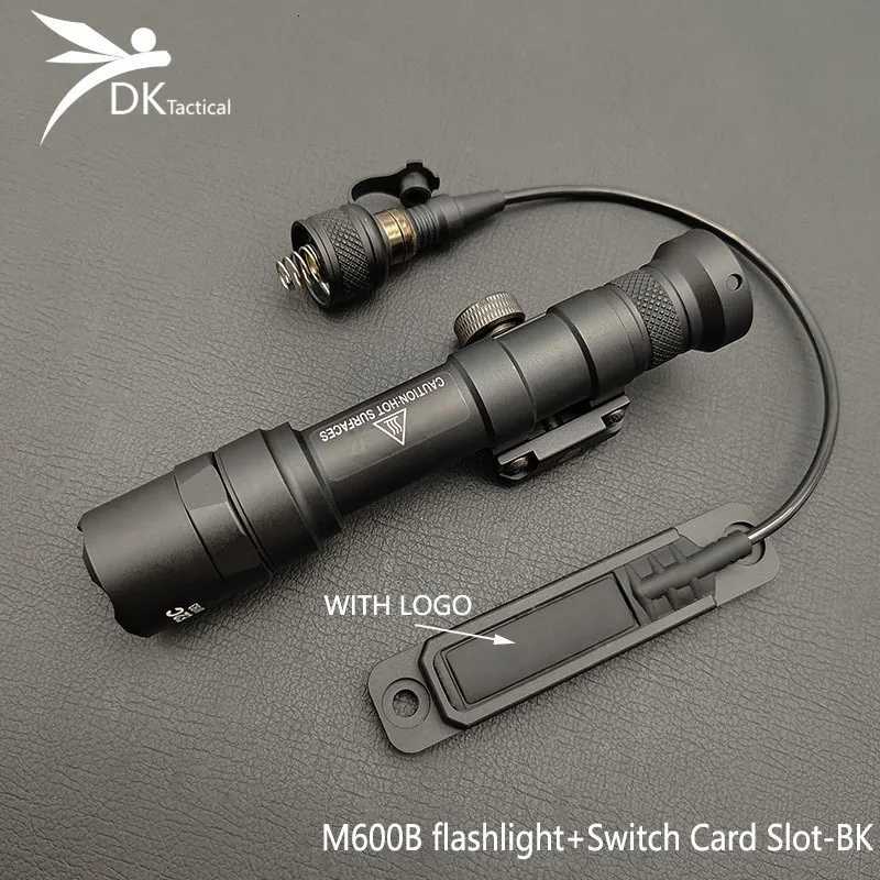 Sotac Tactical SF M300 M600 M600B Flashlight Airsoft Weapon Light With CNC Pocket Panel Slot Fits MLOK 20MM Rail Scout Light Set W250722