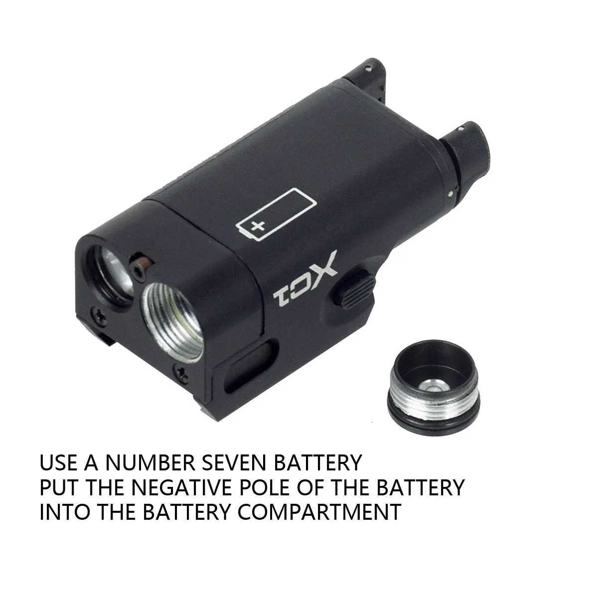 Tactical Surefire XC1 X300 LED Flashlight Metal Pistol Gun Mini Scout Torch Glock 17 19 Airsoft Weapon Light Flashlight 20mm Rail W250722