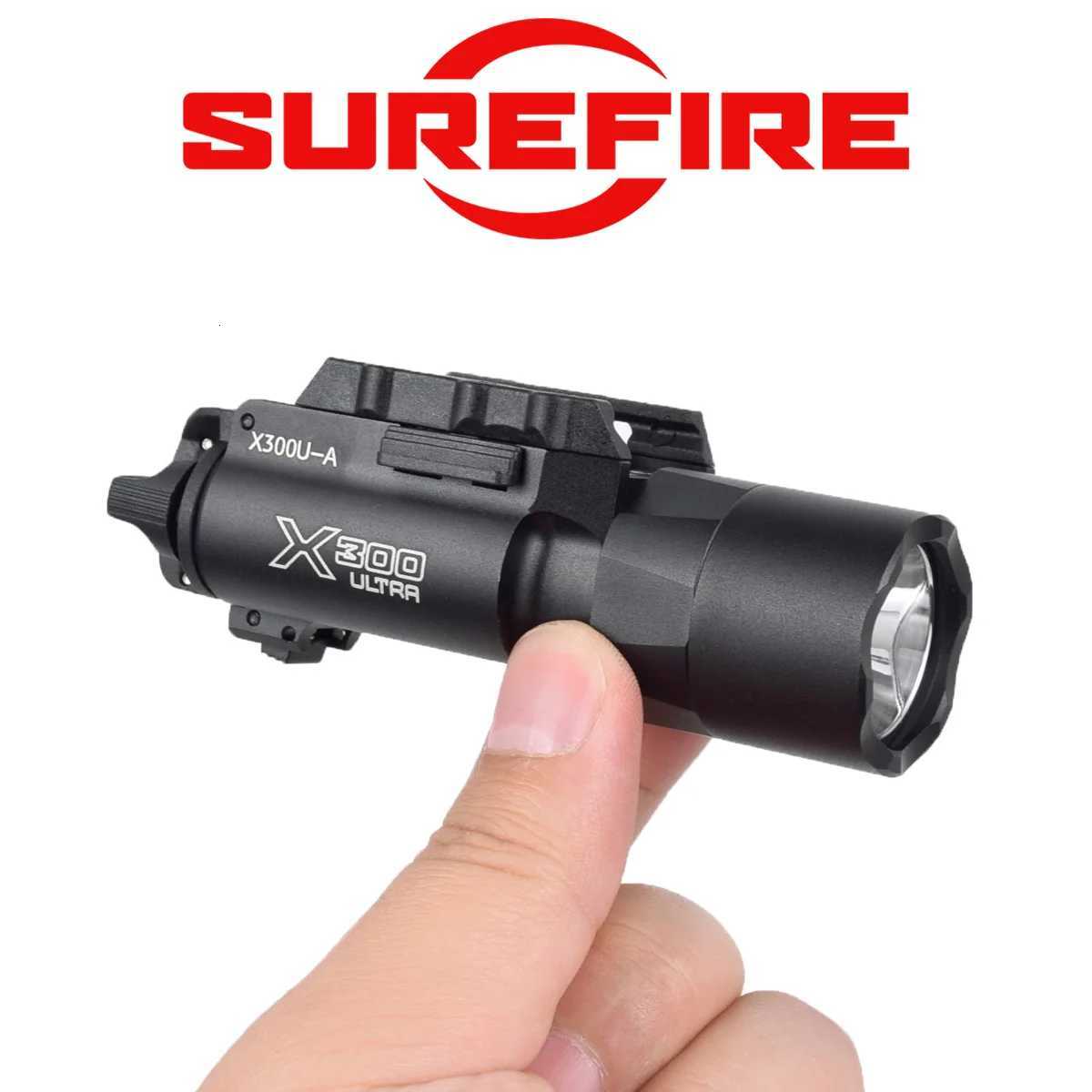 Surefire Tactical X300U X300 Ultra XH35 X300V Metal Pistol Scout Light Airsoft Weapon Gun Light Strobe Flashlight Lanterna Torch W250722