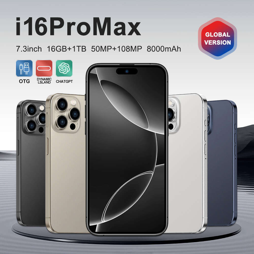 Original Size I16promax Android Smartphone 6.5Inch Capsule Screen 2+16