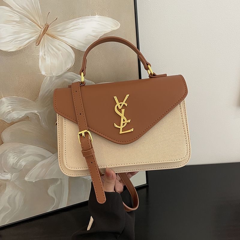 Free Shipping Chain Underarm Bag Women 2025 New Style Fashion Versatile Party Bag Letter Print Shoulder Crossbody Bag Pink Khaki001