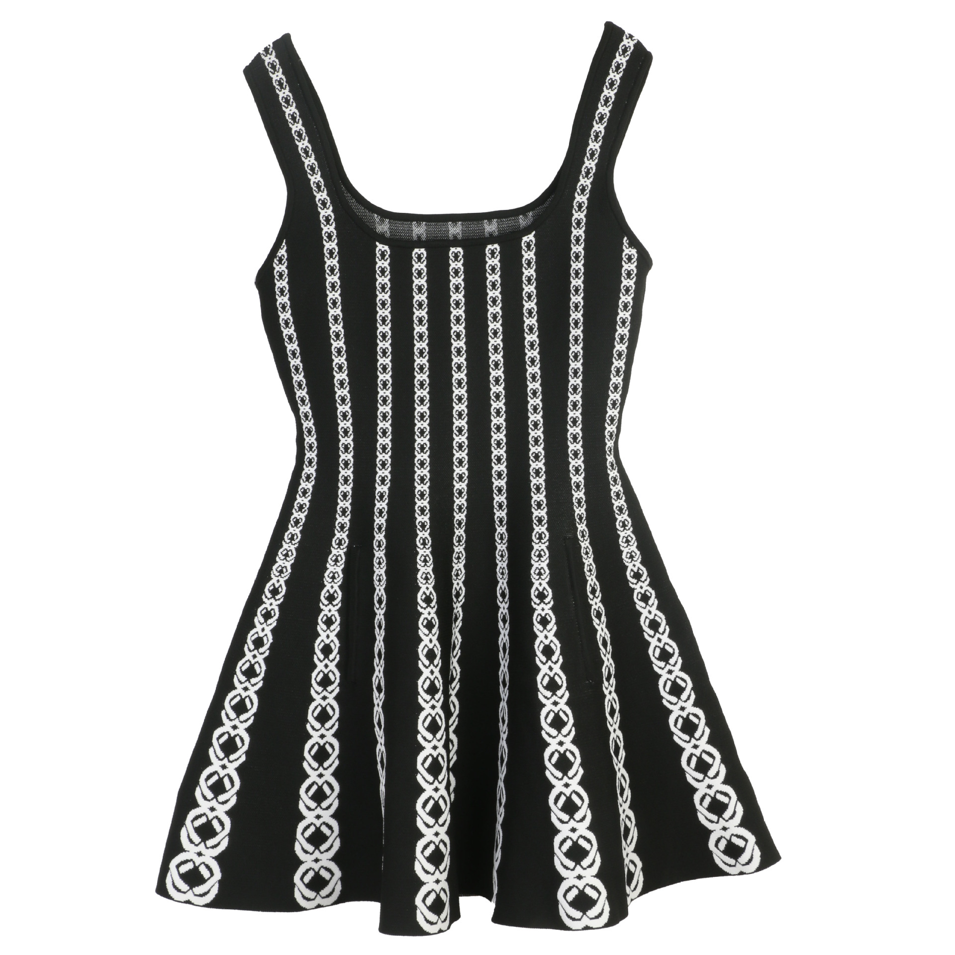 Sleeveless Summer Dress - Fashionable Crew Neck Empire Waist Design for Women C260312