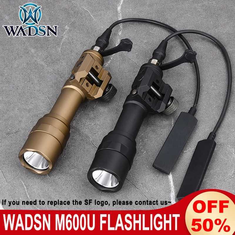 Vadsn SF M600U Airsoft Scout Lamp Weapon Flashlight Base White LED Hunting Spotlight 800Lumen Weapon Gun Lights Constant Switch W250722