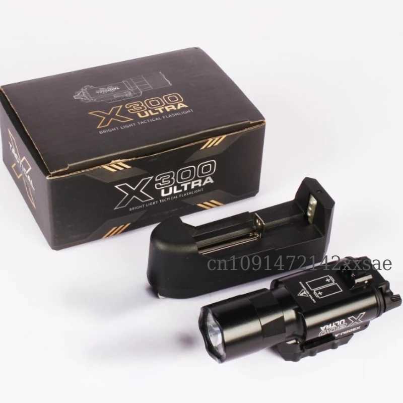 Tactical SF X300 Ultra Pistol Gun Light X300U 500 Lumens High Output Weapon Flashlight Fits 20mm Picatinny Weaver Rail W250722