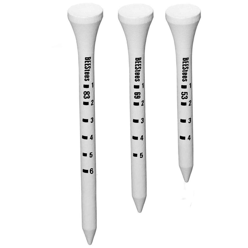 Golf ball nail white wooden ball nail 54mm 70mm 83mm various specifications factory wholesale spot Golf Tees with Height Markings 100 PCs per box