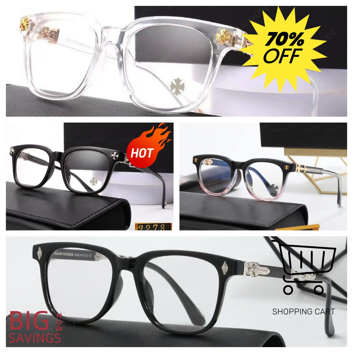 2025 New Designer Heartssess Glasses Sunglasses For Women heartsglasses Frames Men Fashion Plate Eyeglass sunglasses men Designer 2273