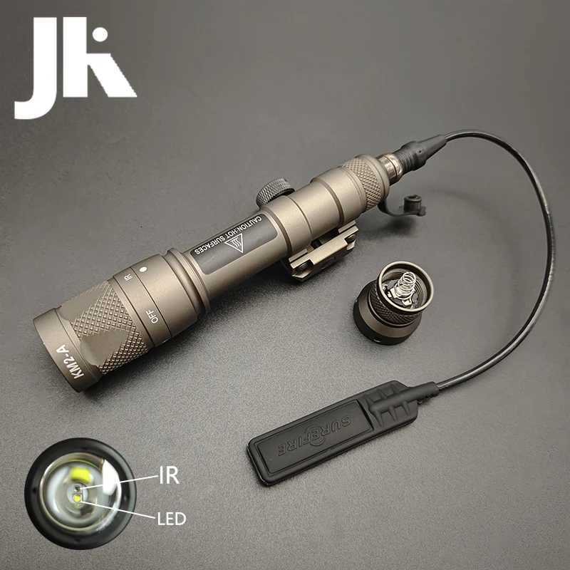 300V 600V White LED Light IR Tactical Scout Light Weapon Hunting Flashlight with Constant Function and Moment Switch W250722