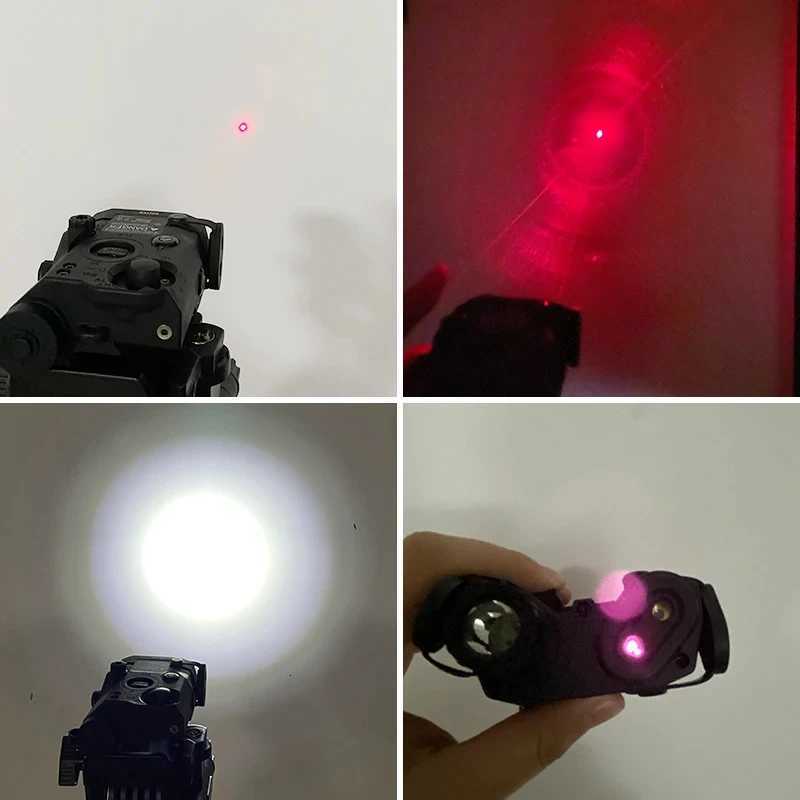 Tactical Airsoft PEQ-15 PEQ15 LA5C Red Dot Green Blue IR Fill Light Laser Indicator Scout Light LED Strobe Flashlight PEQ W250722