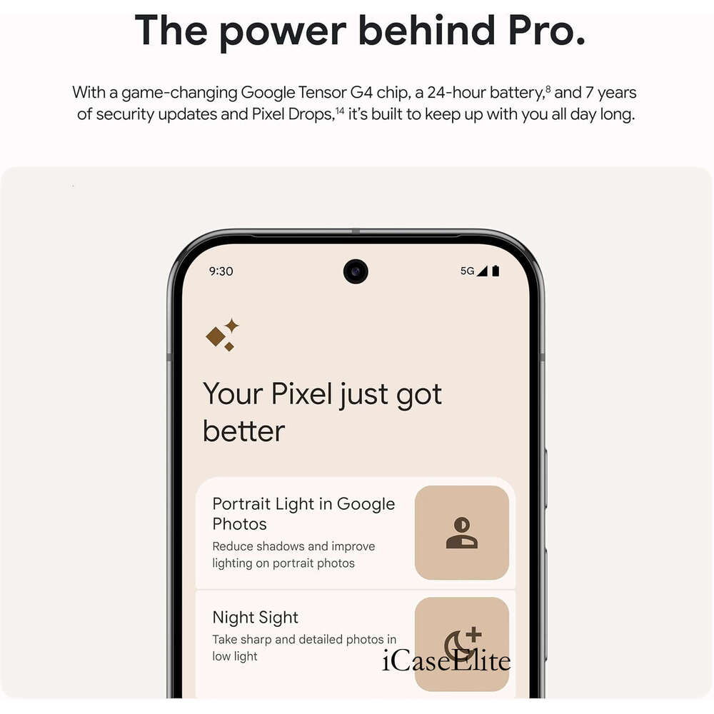 Google Pixel 9 Pro XL Unlocked Android Smartphone With Gemini, Triple Rear Camera System, 24-Hour Battery, And 6.8" Super Actua Display Obsidian 