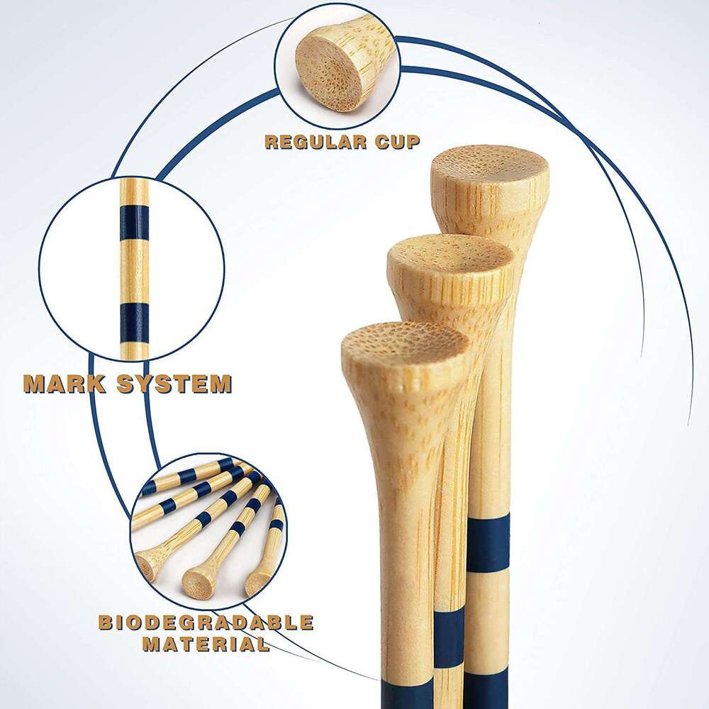 Golf TEE wooden golf scale nail ball holder 83mm tee golf accessories factory wholesale spot Essential Golf Accessories for Driving Range & Practice