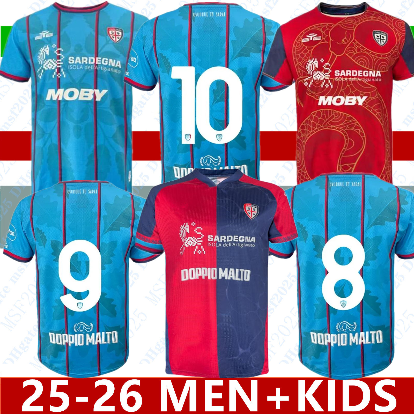 2025 2026 cagliari soccer jersey China Heritage Special kit 24 25 26 Special Kit PURPLE R.MARIN PAVOLETTI LUVUMBO SMALL Home away third Football uniform fans version