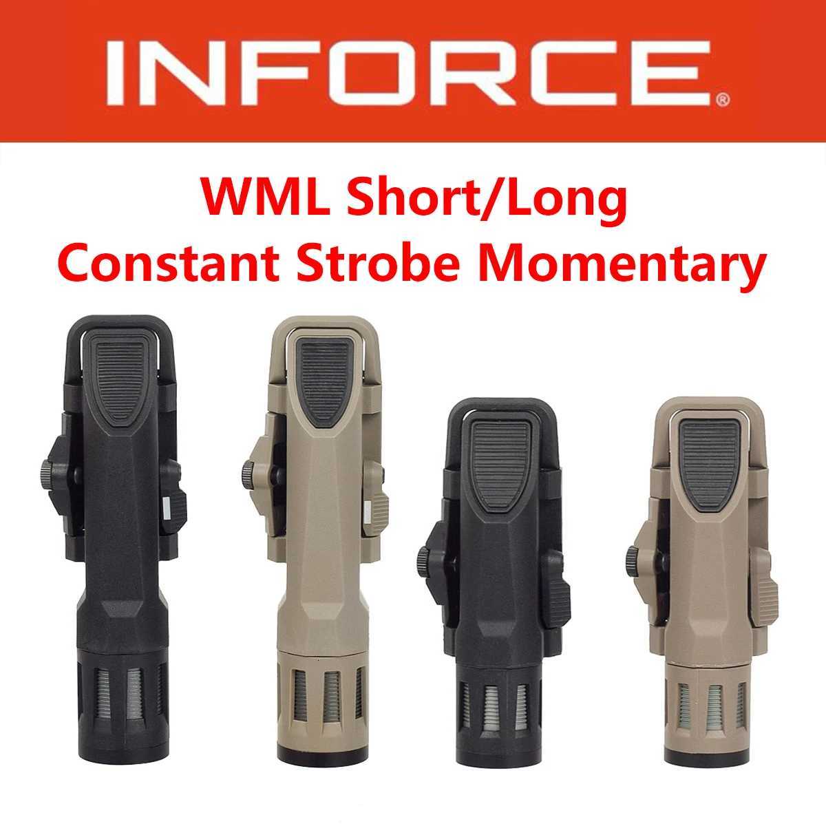 INFORCE WML WML-G2 Hunting Gun Scout Light Airsoft Weapon LED Strobe Constant Momentary Flashlight Fits 20mm Picatinny Rail W250722