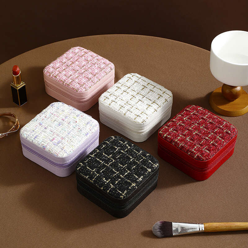 Simple Storage Travel Portable Organizer Box for Earrings, Rings, and Small Jewelry
