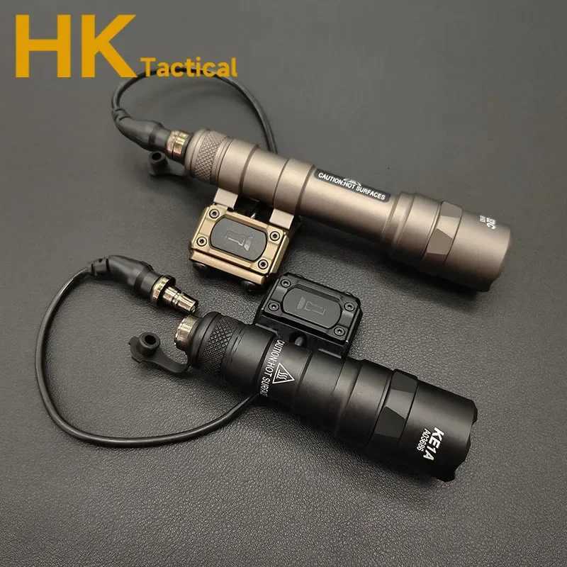 Tactical SF Surefire M600 M600B M300 M300B Airsoft Powerful Flashlight LED Modbutton Pressure Switch Scout Rifle Gun Weapon Light W250722