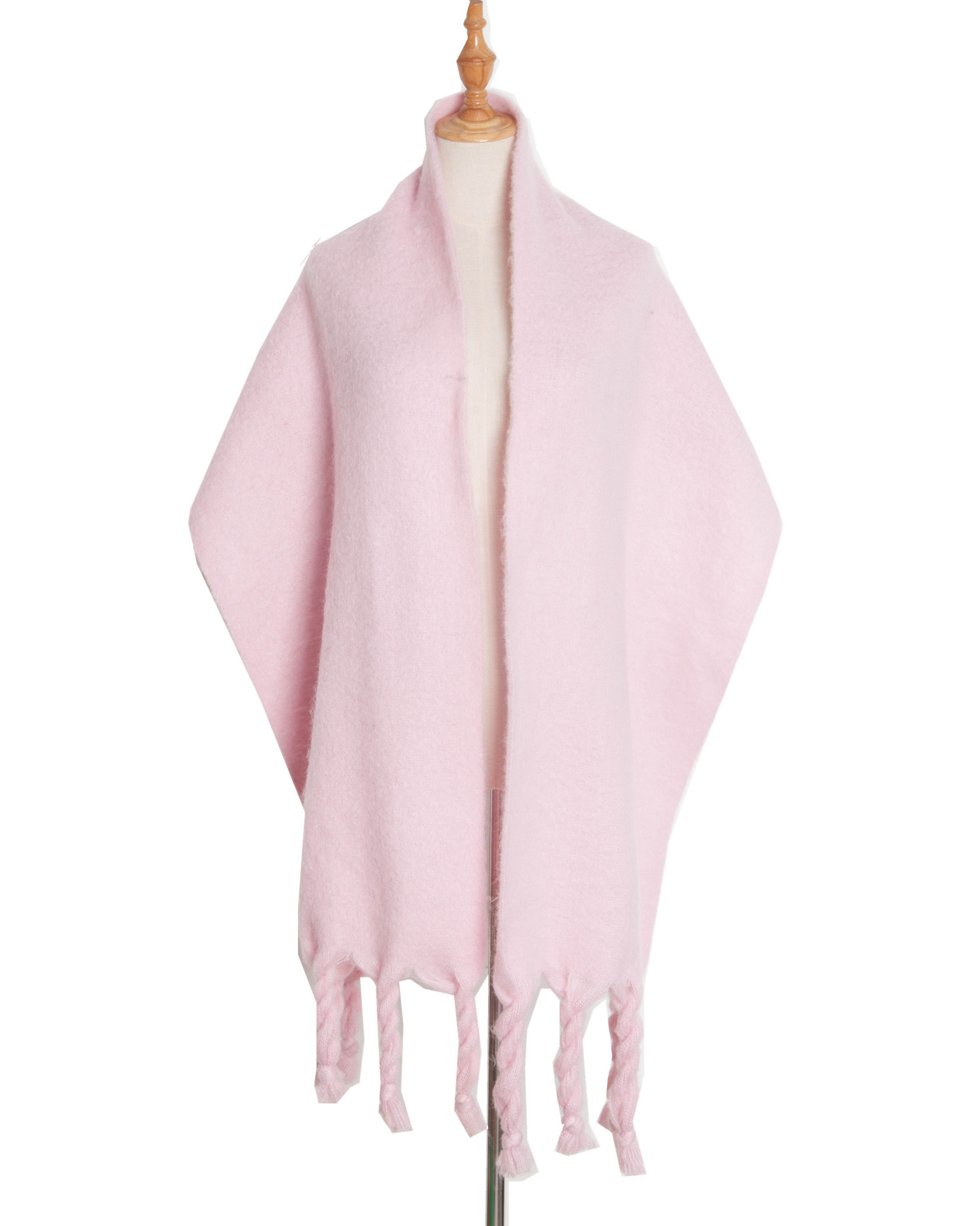 K1442 Foreign trade European and American autumn and winter new shawl thick knotted thick braid green scarf wholesale custom manufacturers