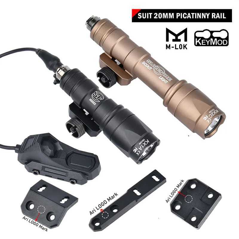 Tactical Surefire SF M300 M600 Flashlight Weapon Light AXON Switch Fits 20mm Picatinny MLOK KEYMOD Rail Hunting Airsoft Gun Lamp W250722