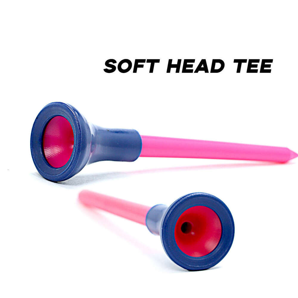 Golf Tee Rubber Cover, 83mm Plastic Golf Tee, Soft Rubber Golf Peg, Factory Wholesale, Durable and Long-lasting 50 pieces per box