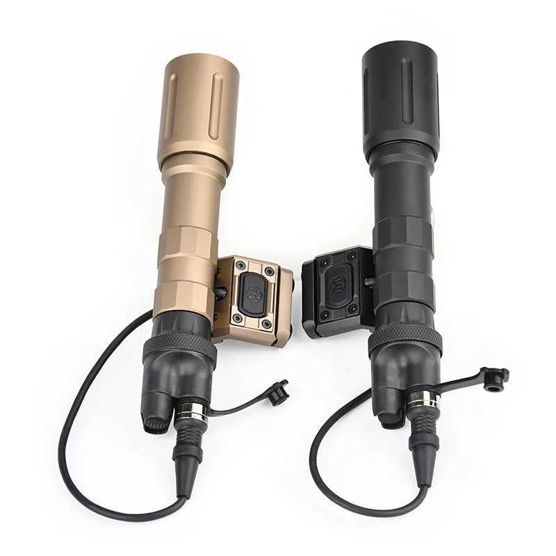 WADSN Metal PLHv2 Flashlight 1000 Lumens LED White Light Airsoft Dual Switch with Tactical ModButton Offset Switch Fits 20MM Rail W250722