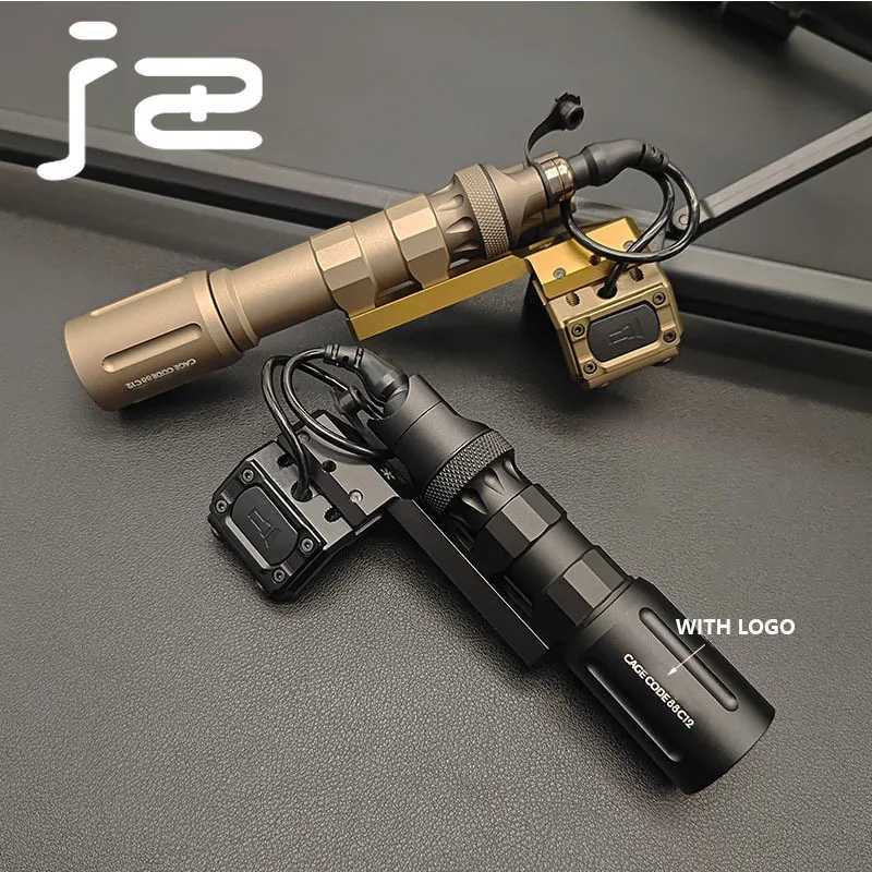 SOTAC Metal Light V2 Flashlight 1300 LM Tactical Hunting LED Flashlight Scout Light Modbutton Pressure Switch Fits 20MM Rail W250722