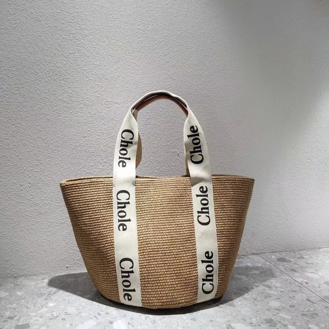 Seaside woven bags straw summer vegetable basket bags beach vacation women's new fashionable and Instagram popular styles