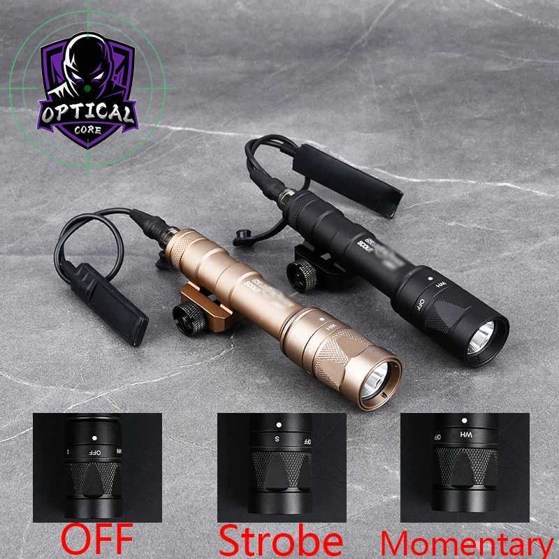 600 Tactical LED Light 600W Flashlight Strobe Light Airsoft Metal Weapon Lamp Hunting Search Fit Picatinny Rail With SF Mark W250722