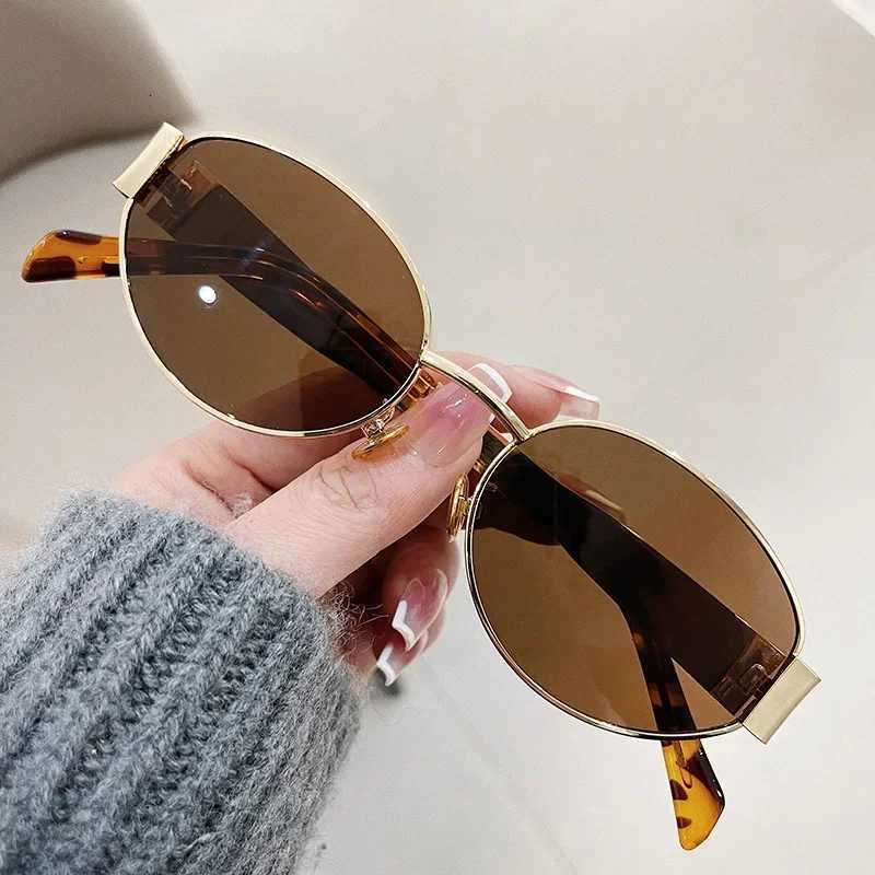 Fashion Oval Sunglasses Women Retro Trend Outdoor Metal Sun Glasses High Quality Classic Men Luxury Brand Eyewear UV400 Goggles S250723