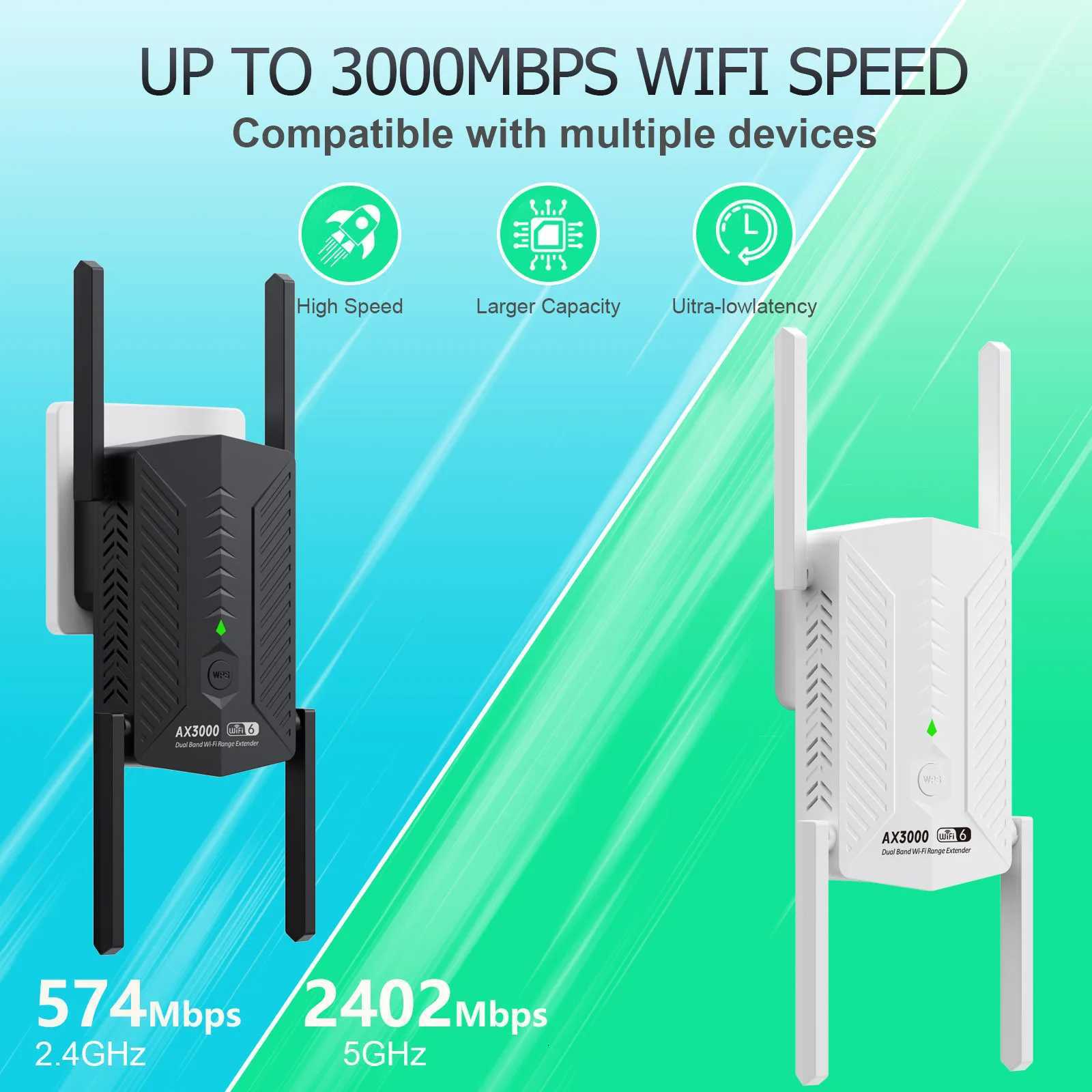 AX3000 WiFi sh Repeater 5GHz 2.chGHz Dual Band Gigabit Signal Booster 802.11ax Network Amplifier For Home Office Wi-Fi Extender XJ250723 - view 5