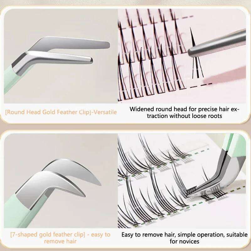 Fiber Tip Extension Tweezer Volume Isolation Precise Lash Nano Technology Eyebrow From Makeup Eyelash Tweezers Eyelash Curler X250723