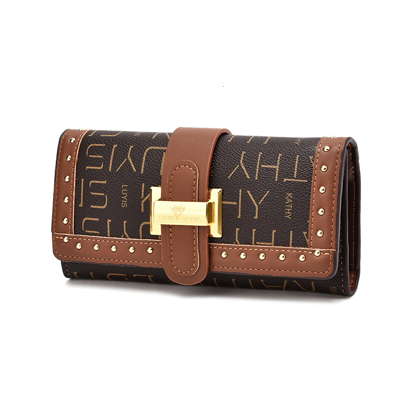 Free Shipping Designer Bag 2025 New Women's Wallet Multifunctional Retro Coin Wallet Long Letter Mobile Phone Bag For Women