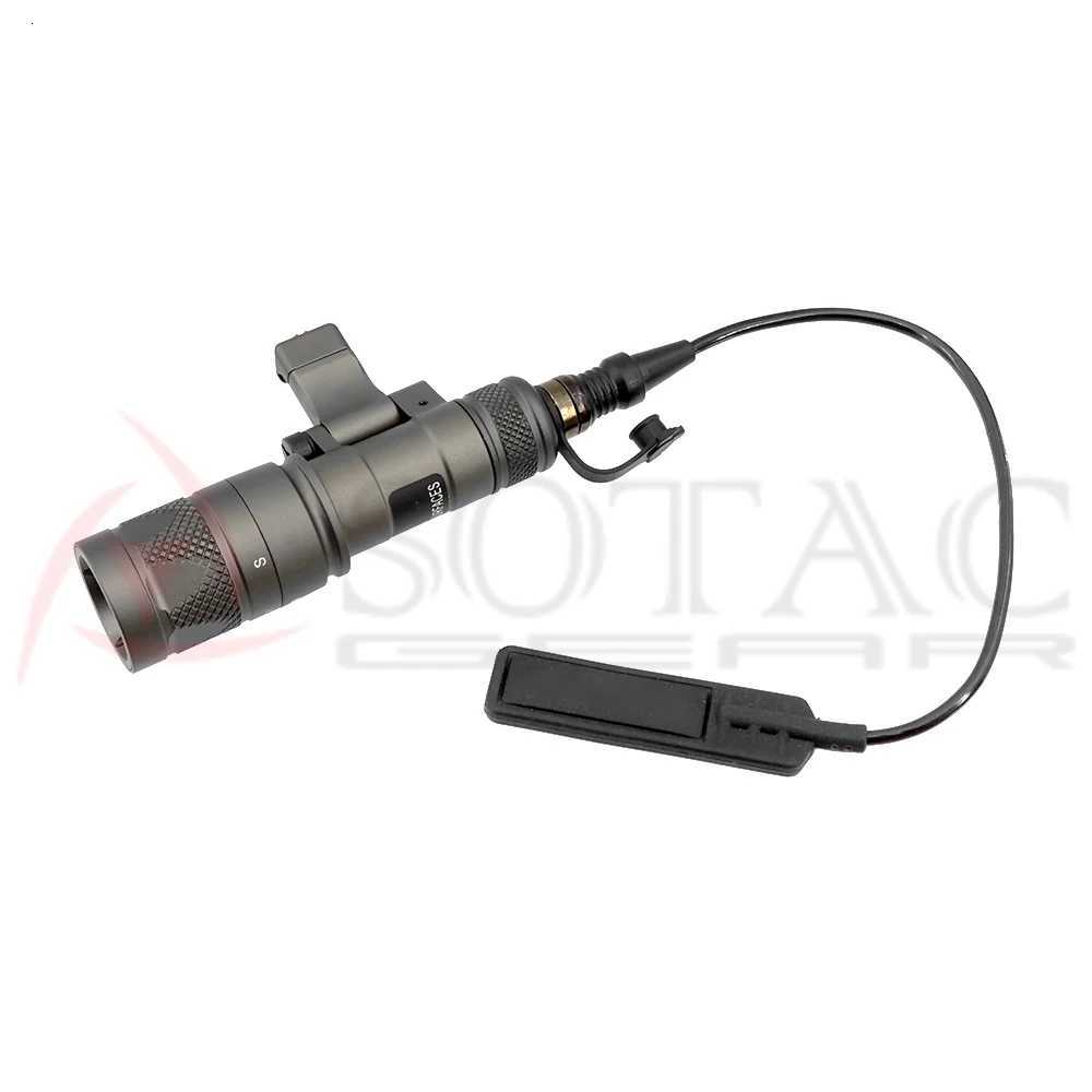 340V Scout Light Tactical Flashlight Strobelight Mini Infrared Scout Light Pro with MLOK Adapter with 20mm Picatinny Rail W250722