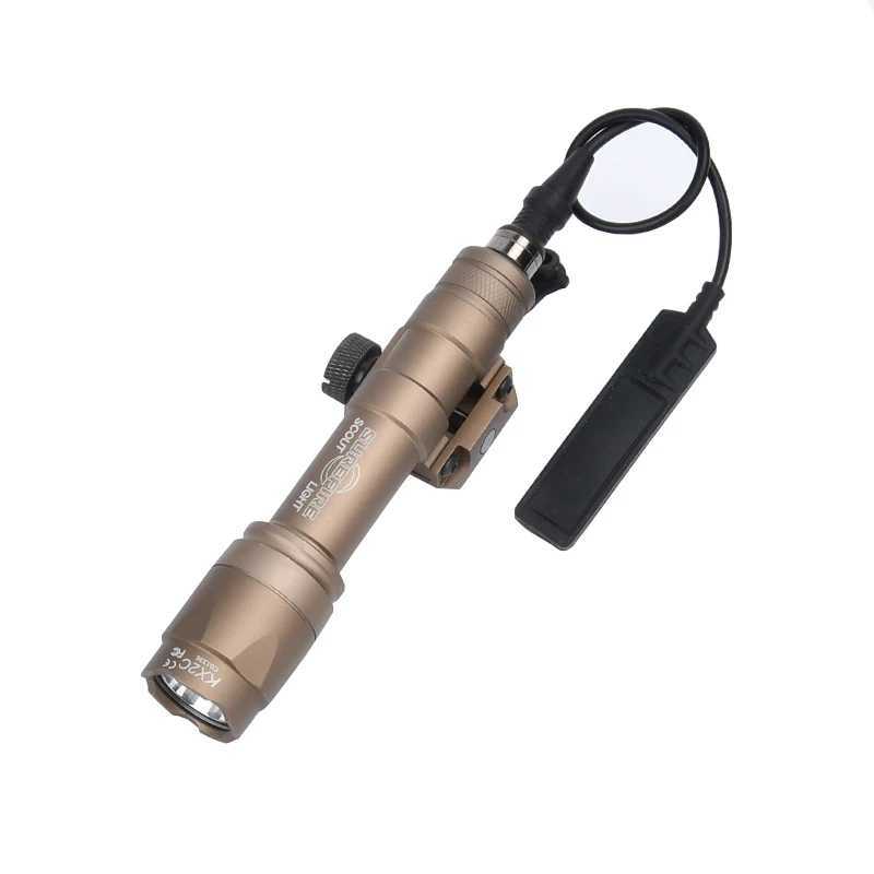 Tactical M300 M600 Flashlight SF Surefire M300A M600C LED Scout Light Airsoft Gear High Power Hunting Weapon Lamp Fit 20mm Rail W250722