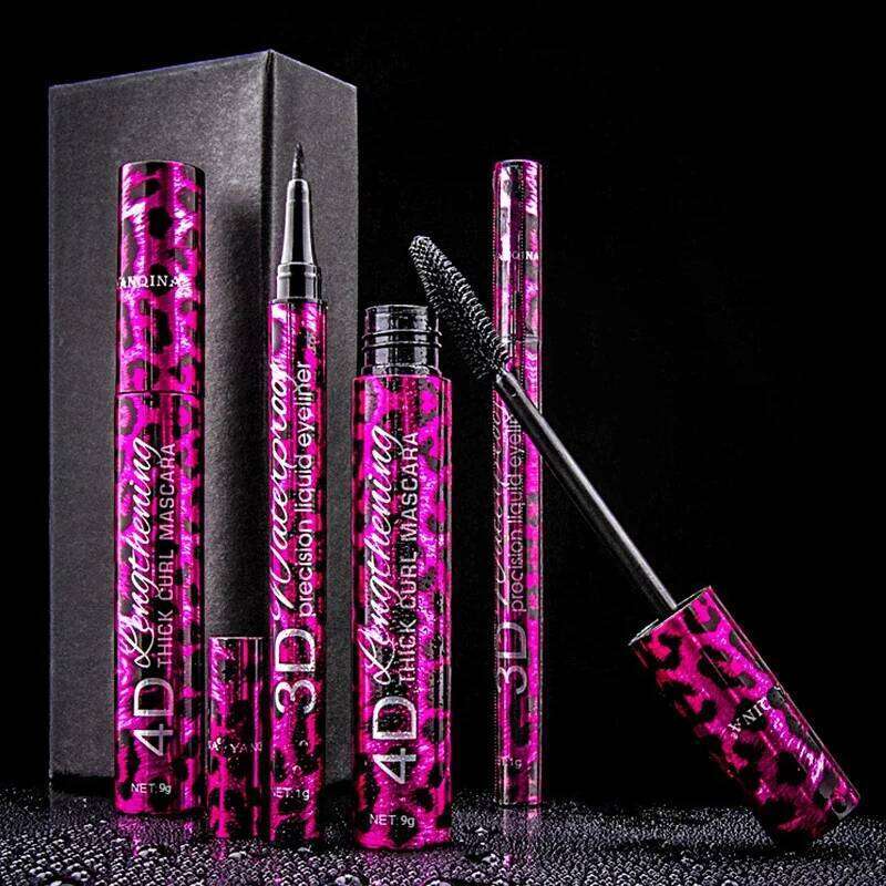 Liquid Eyeliner And 4D Waterproof Set Eye Makeup Thick Curling Mascara Eyebrow Pencil for Long Lasting Look X250722