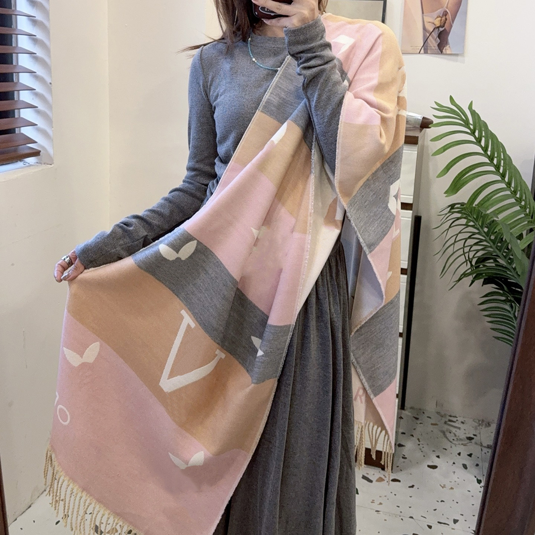 scarf designer scarf luxury scarf for women cashmere Stylish Cashmere Scarf Full Letter Printed Scarves Soft Touch Tags Winter scarf very nice good