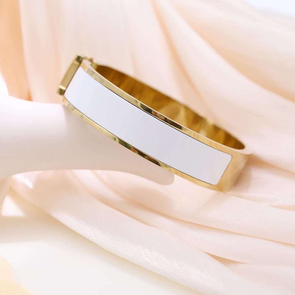 Gold Plated bracelet, Letter Enamel Bracelet Couple Bracelet, exclusive Women Gift