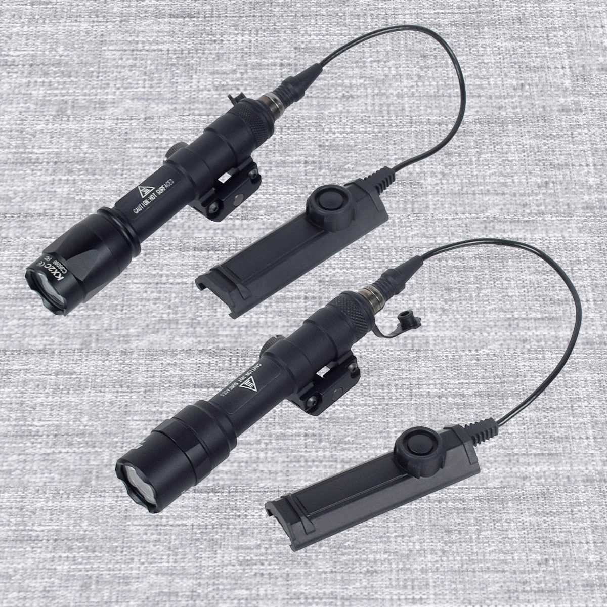 Airsoft SureFire M600 M600B M600C Scout Flashlight LED Tactical Hunting Gun Weapon Light With Dual Function Pressure Switch W250722