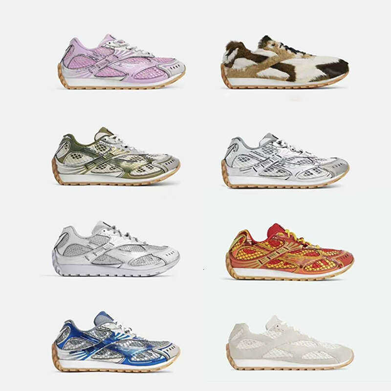 Top Version RV BV JIL Silver Thick-Soled Dad Shoes Casual Wang Yibo Same Style Mesh Orbit Sneakers