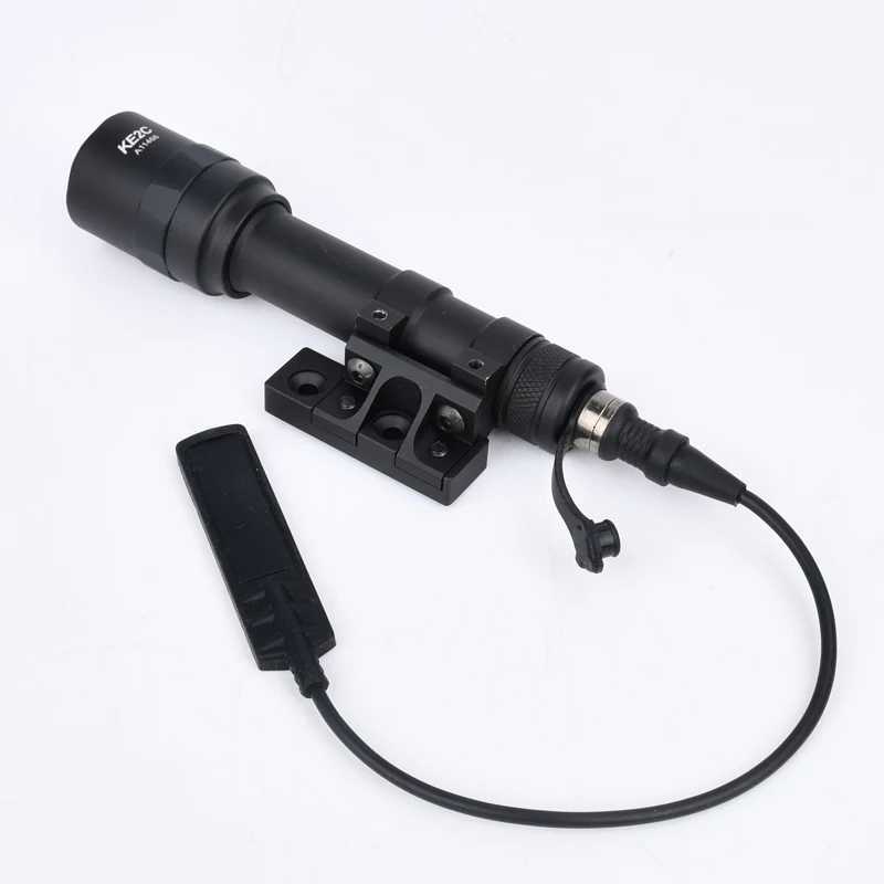 Surefire M300 M600 Mini Scout Light SF M300A M300U Weapon Powerful Flashlight Tactical Hunting Gun Dual Function Switch Mlok Keym W250722