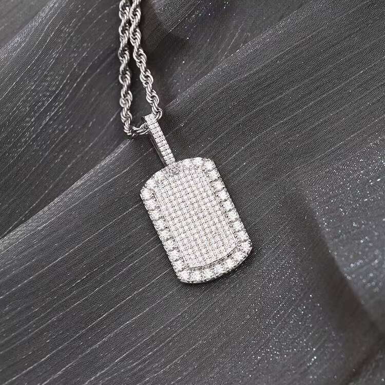 Xingguang Jewelry Hip Hop Solid Sier Ice Out Moissanite Passed Dia Test Popular Pendant