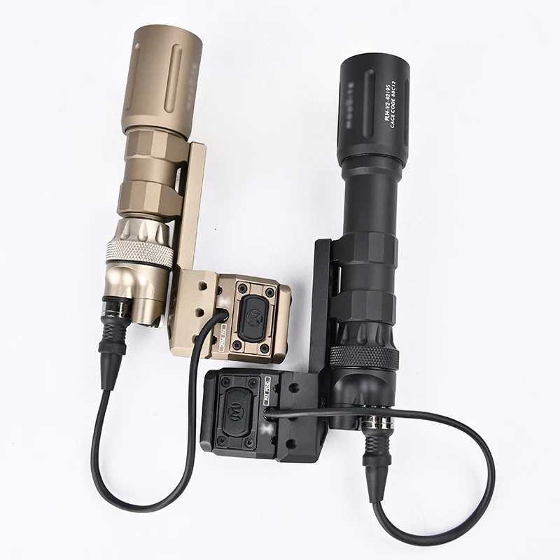 Tactical PLH V2 Scout Light Modlit Flashlight With Modbutton Switch Airsoft Weapon Lamp Base Hunting Rifle Touch Fit 20mm Rail W250722