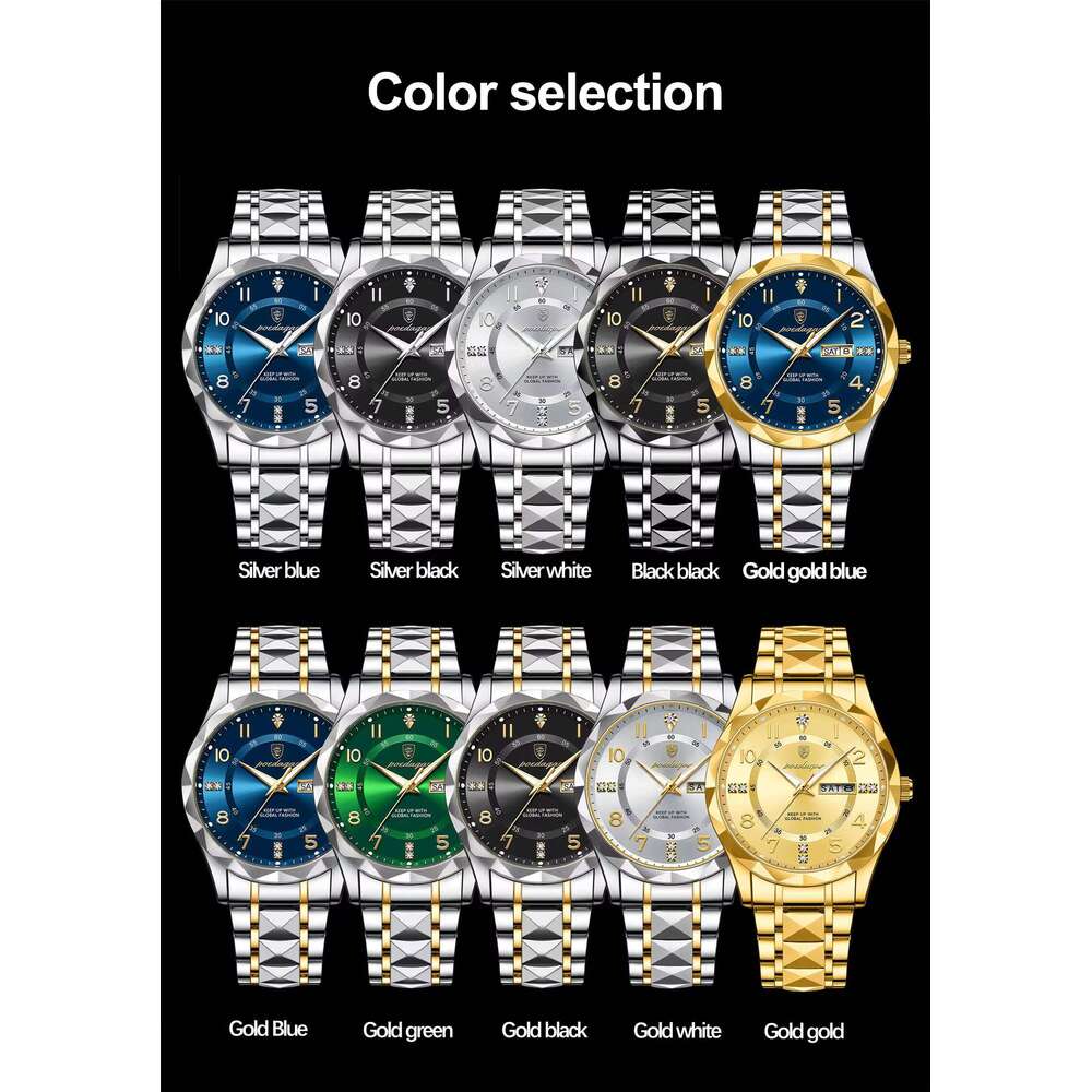DHwatches Watch Men 858 High Quality Stainless Steel Jewelry Dia Men's Watches Male Digital Clock Sports Relogio Masculino