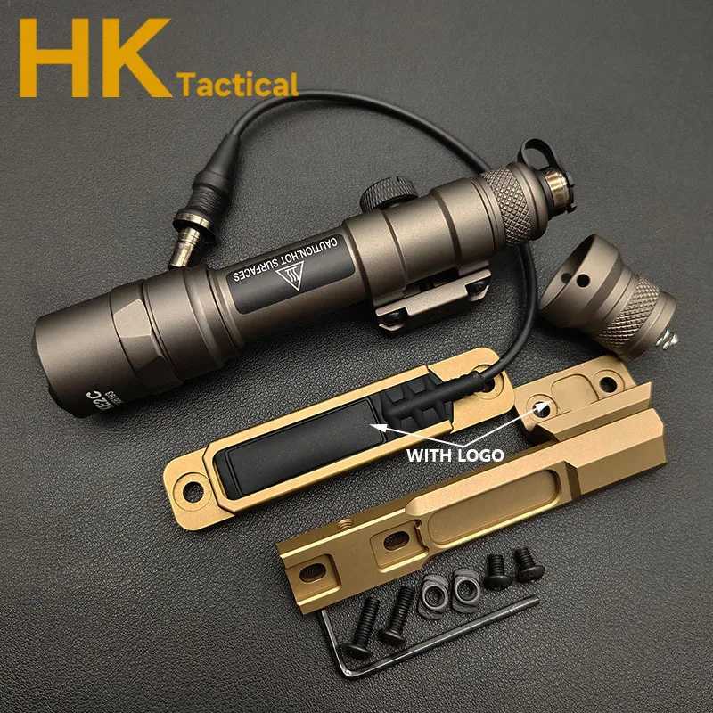 Airsoft SF M600 M600B M300 Flashlight LED Tactical Hunting Rifle Scout Light Gun Weapon Lights 600 Lumens Remote Pressure Switch W250722