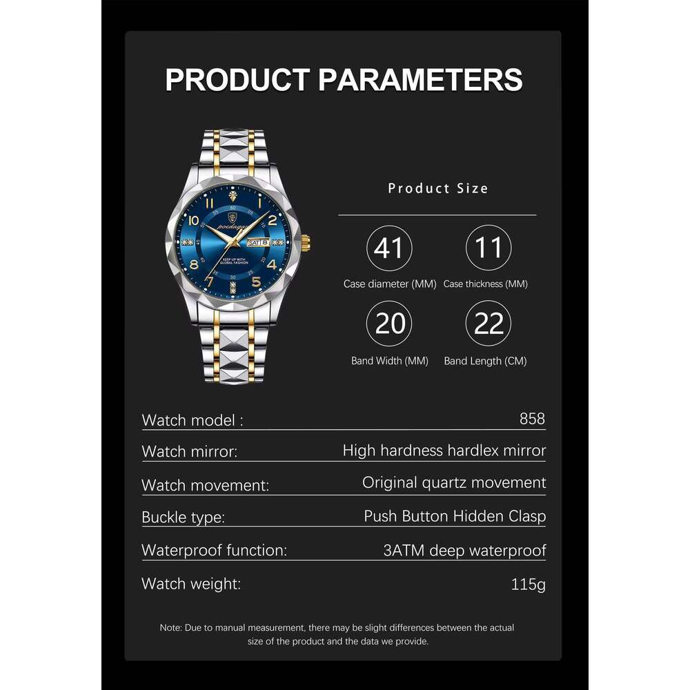 DHwatches Watch Men 858 High Quality Stainless Steel Jewelry Dia Men's Watches Male Digital Clock Sports Relogio Masculino