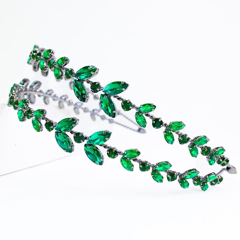 Stylish High Quality VVS Moissanite Studded Headband Double Layer Bridal Wedding Hair Accessory for Women