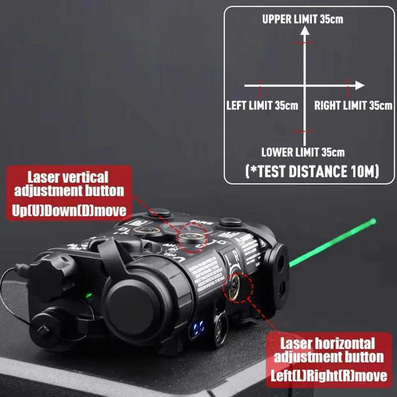 NGAL All Metal WADSN Red Green Blue Dot Strobe IR Ray Aiming LED White Light Hunting Scout Light Airsoft Weapon Accessory W250722