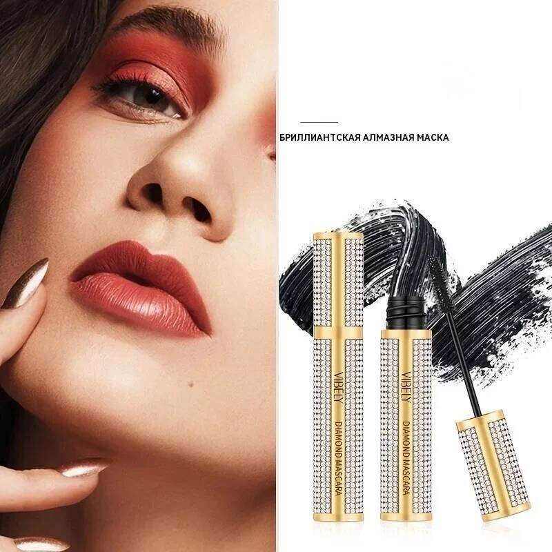 Private Label Mascara Custom Bulk Thick Lengthening Waterproof Makeup Slender Curly Cool Black Big Eyes for Beginners Non-sdge X25072