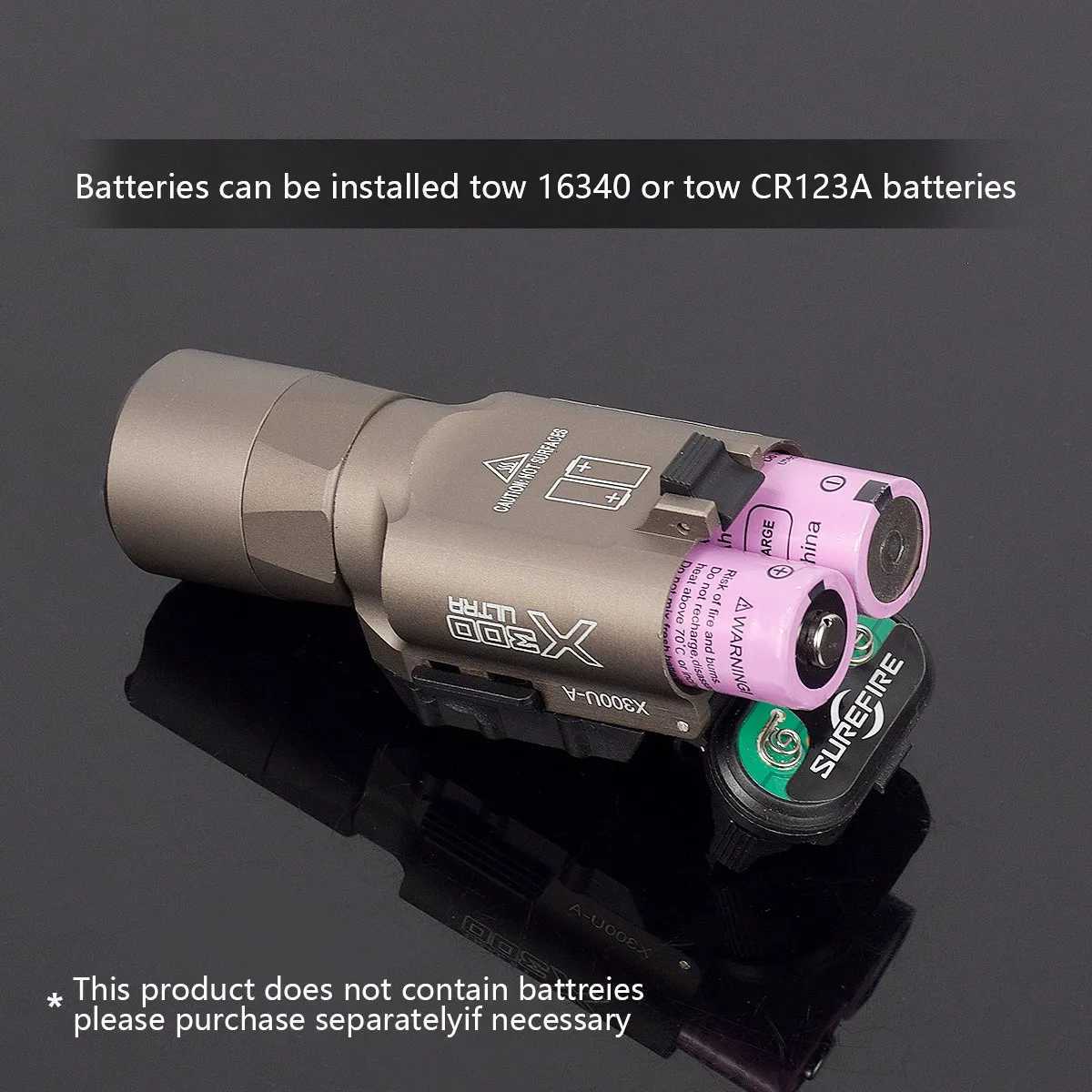 Tactical X300 Ultra Pistol Gun Surefire X300U Light Airsoft Handgun Scout Weapons Flashlight Glock Picatinny Rail Lights W250722